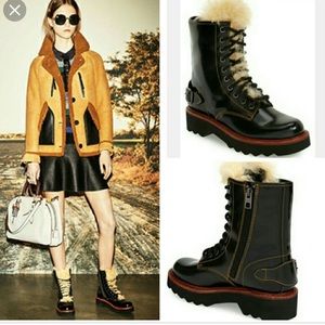 Coach leather boots